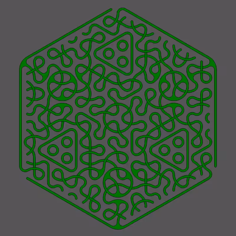 Threefold Symmetry - Dark Variations #55
