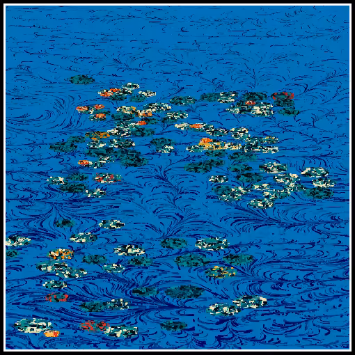 Polluted water lilies #121