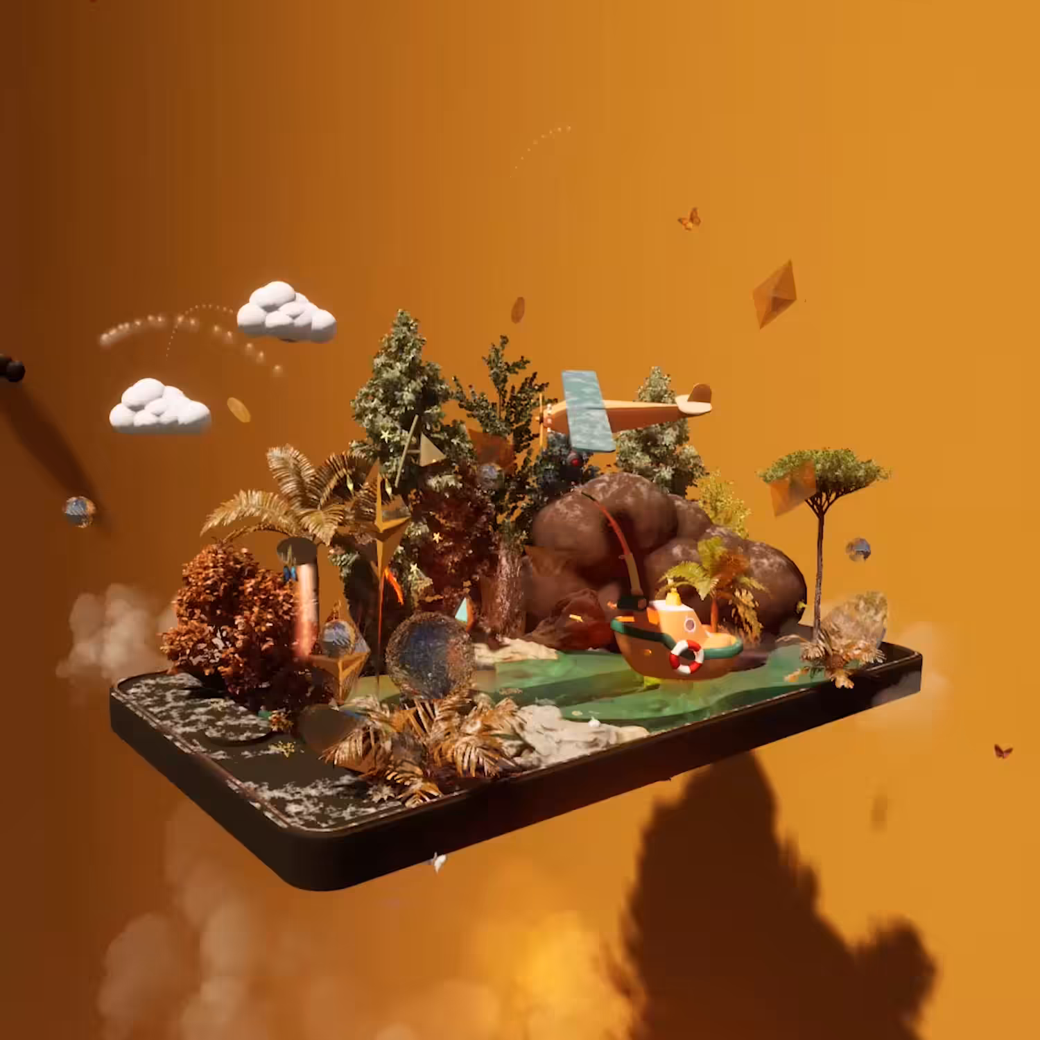 Yellow Garden on your Phone