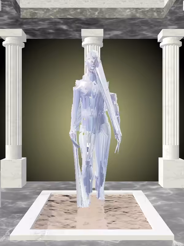 HeavenComputer: The Receding Melted Blue Man #4602