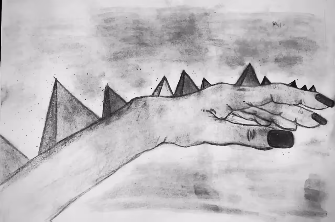 HAND & PYRAMIDS
