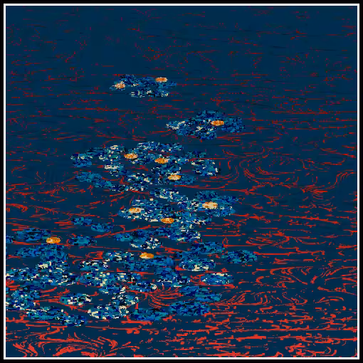 Polluted water lilies #116