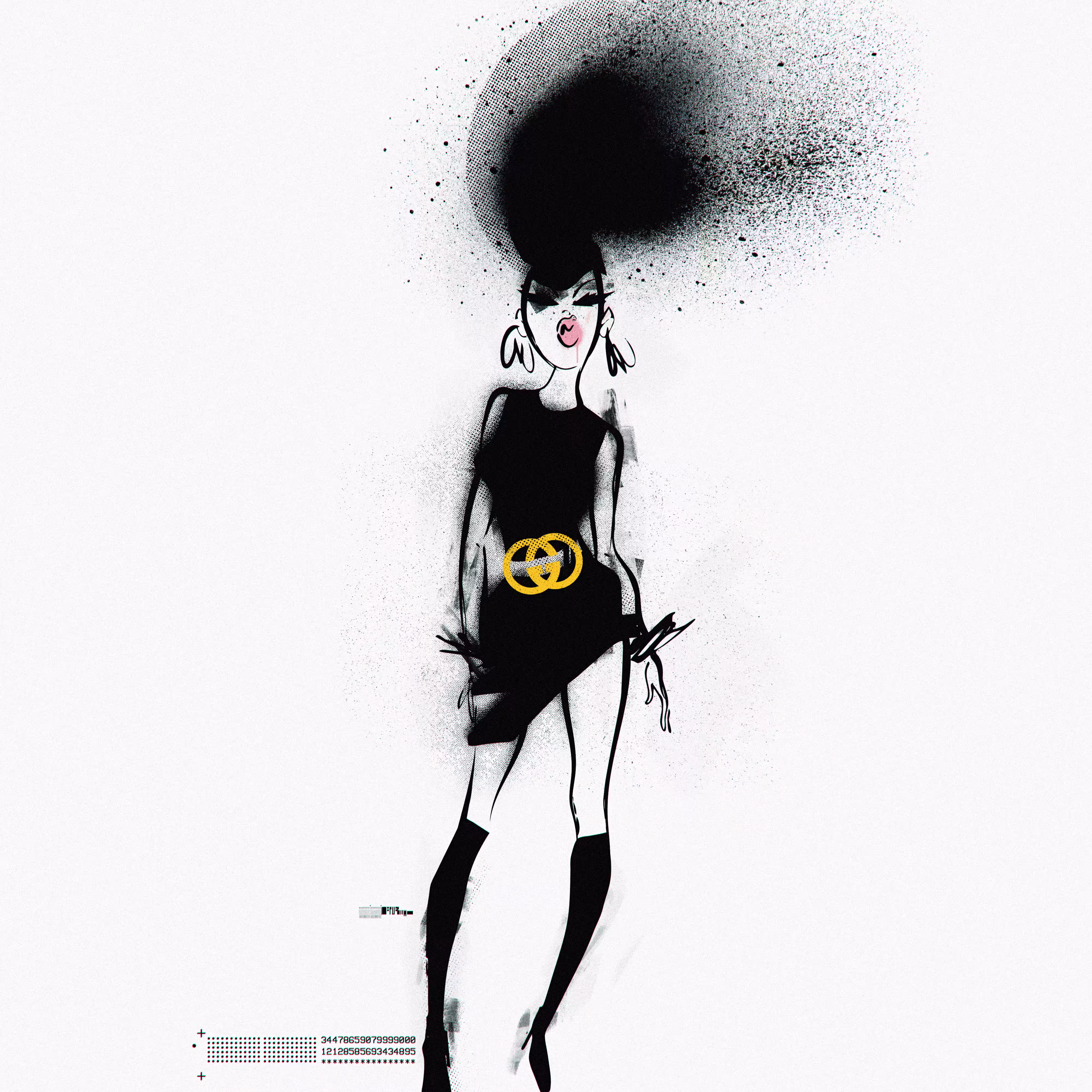 Ms. Six In Little Black Dress