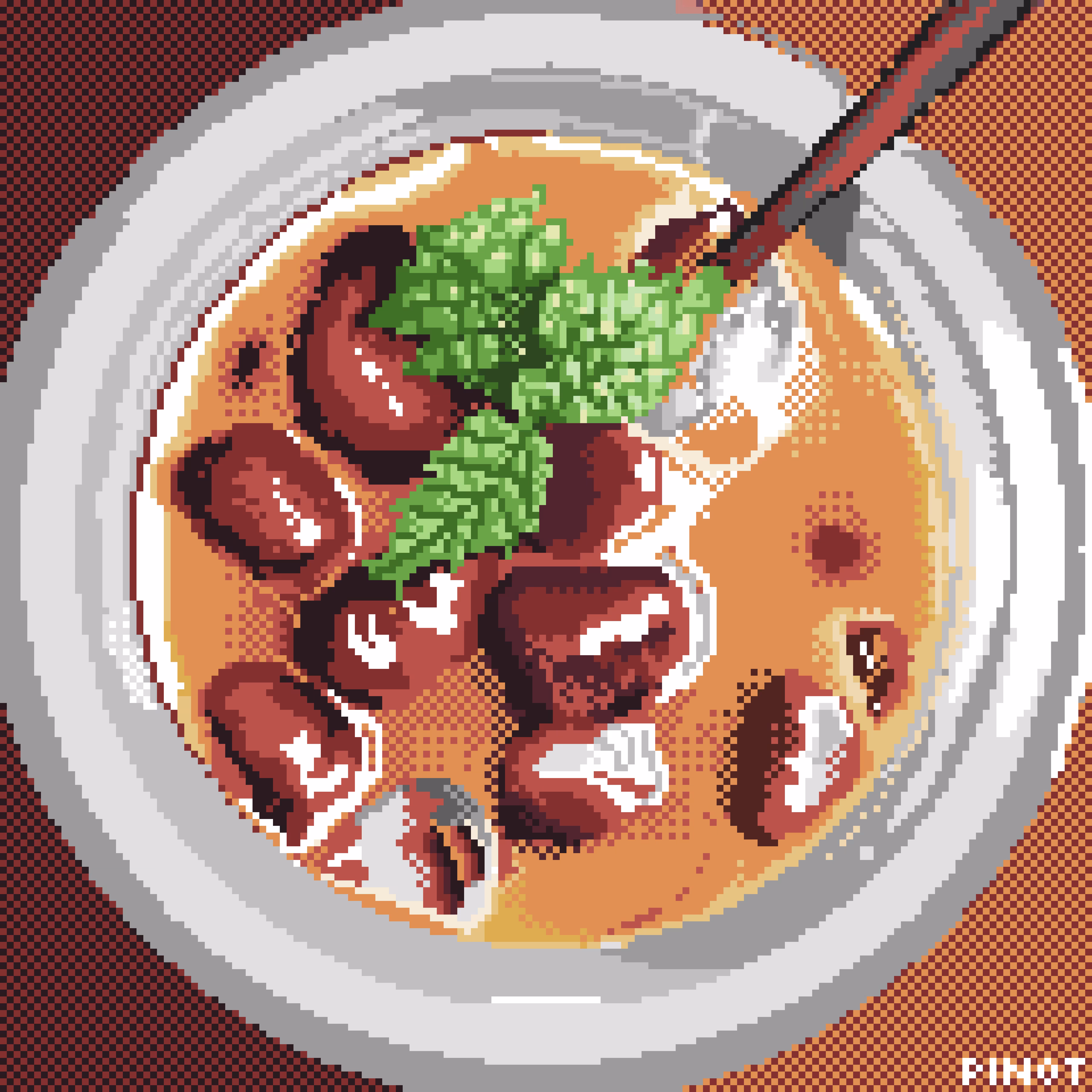 Clie Art: Red Bean in Cocoa Syrup