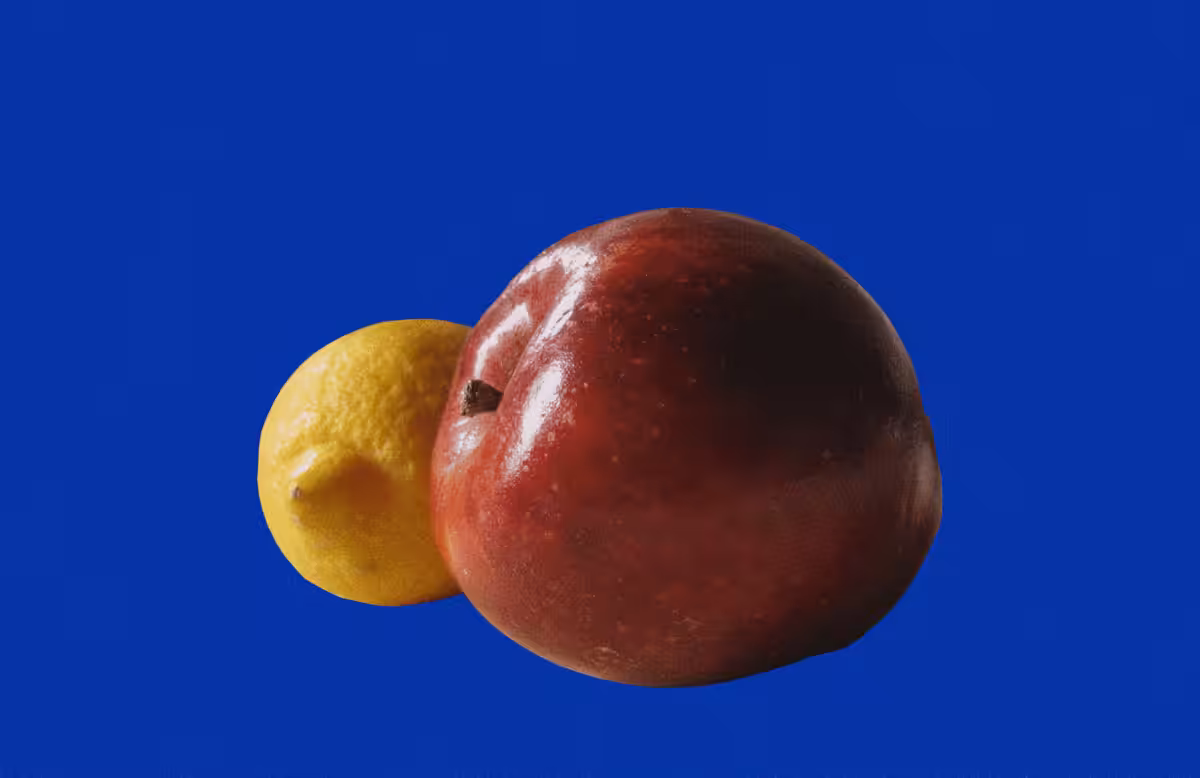 Still Life (Apple and Lemon)