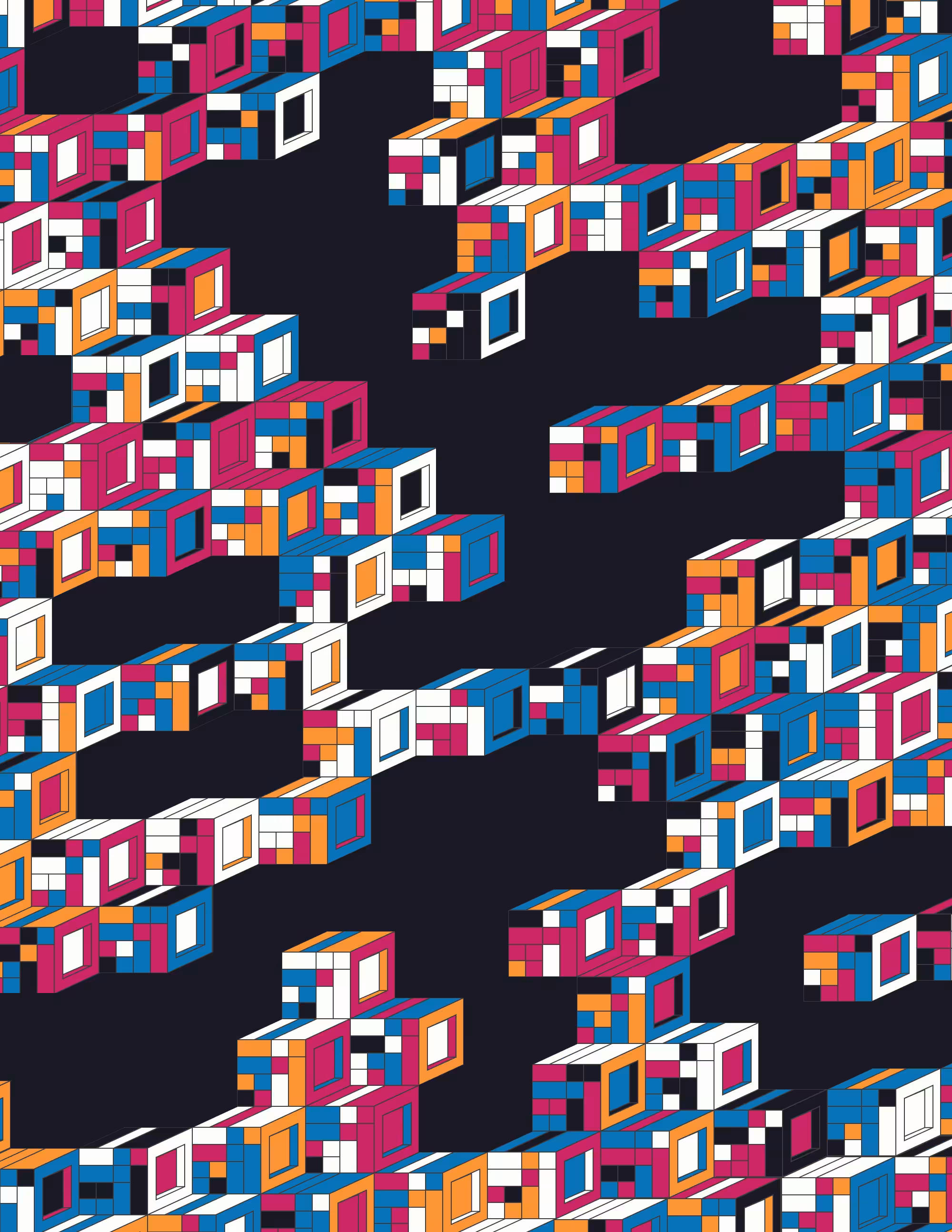 CryptoBauhaus: Color Cuboids: №8