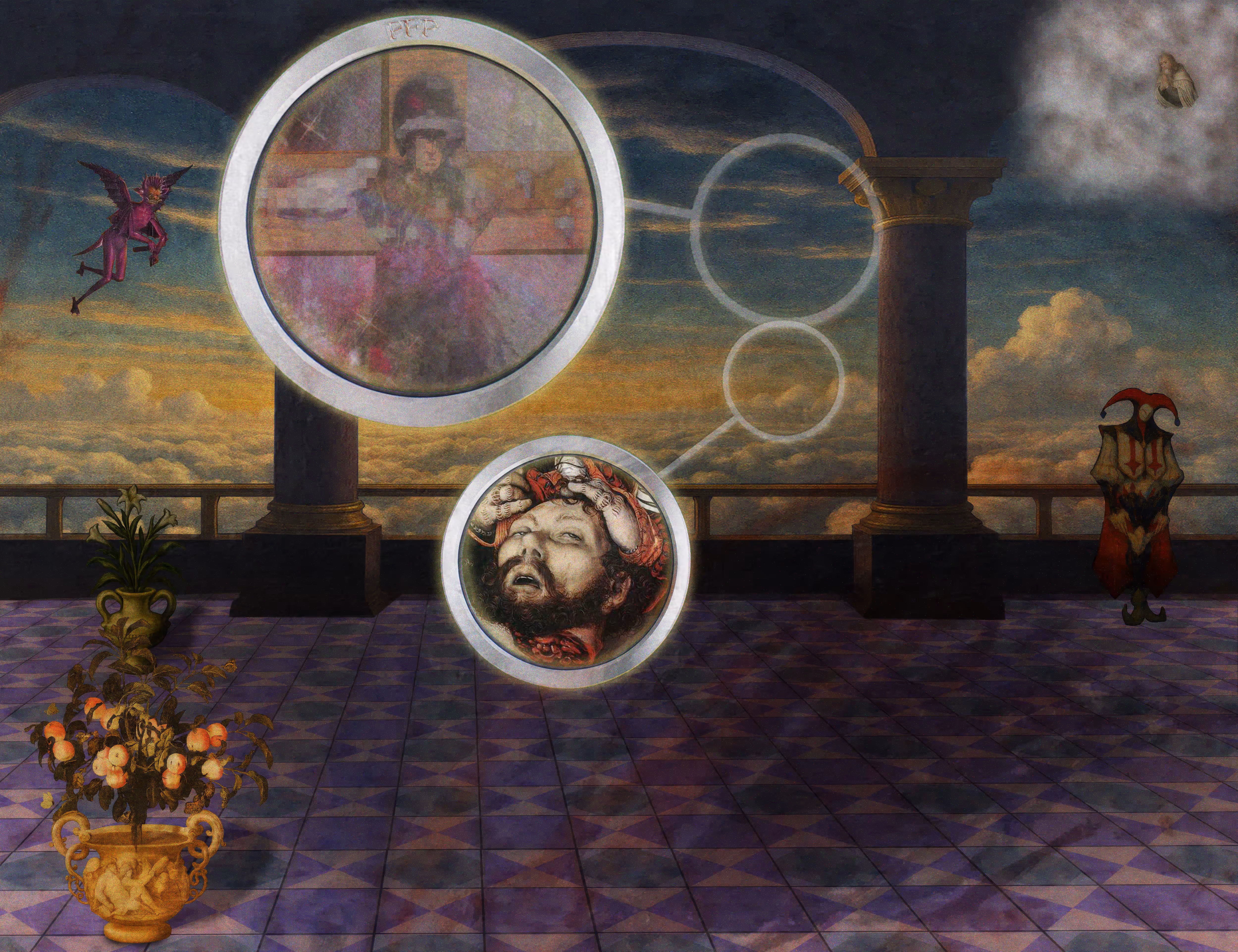 The Pilgrim’s Living Room Crucifixion; Mona Lisa Hyper-Gamble #167