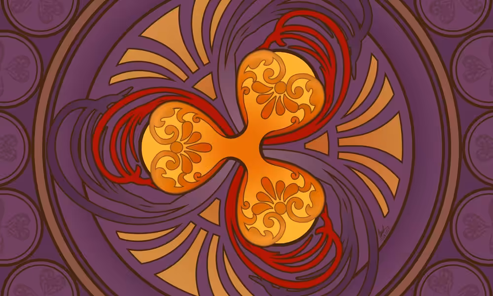 Art Nouveau [Ripple Edition] Crypto Logo Art
