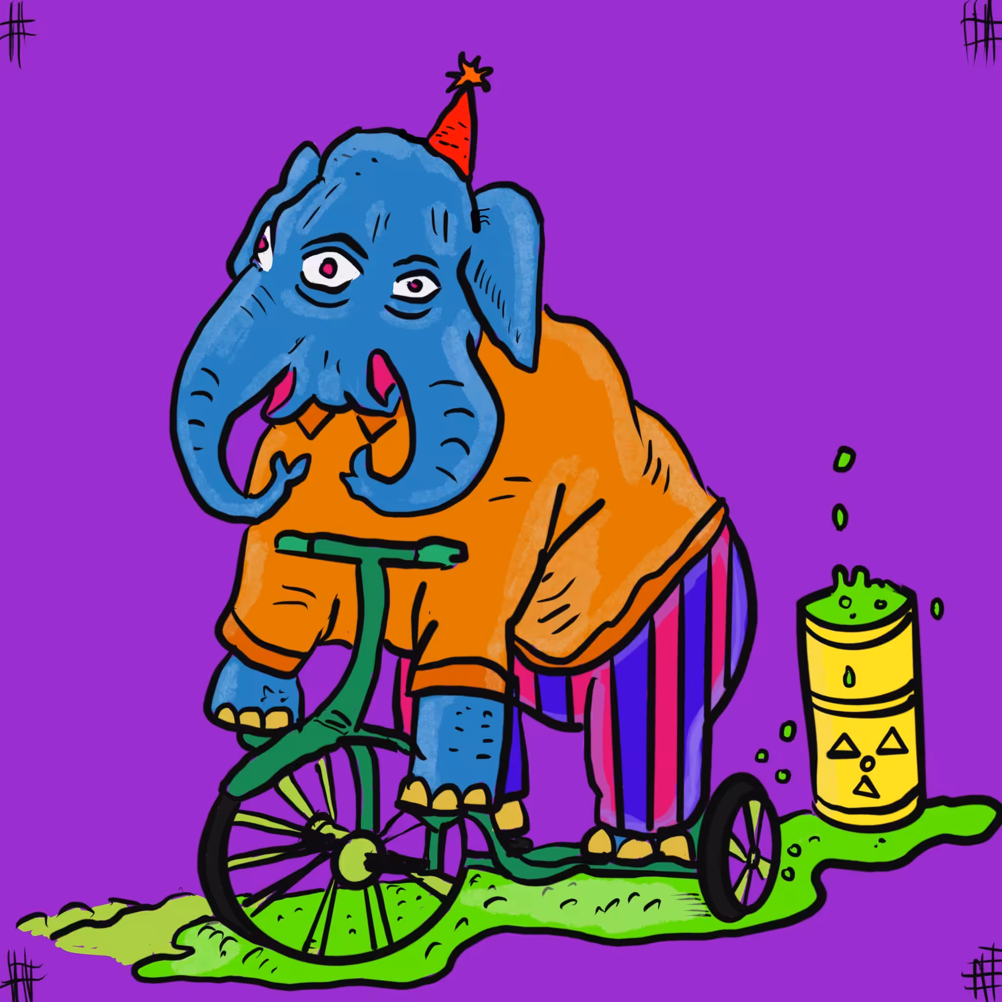Wilbert the Bicycle Riding Elephant
