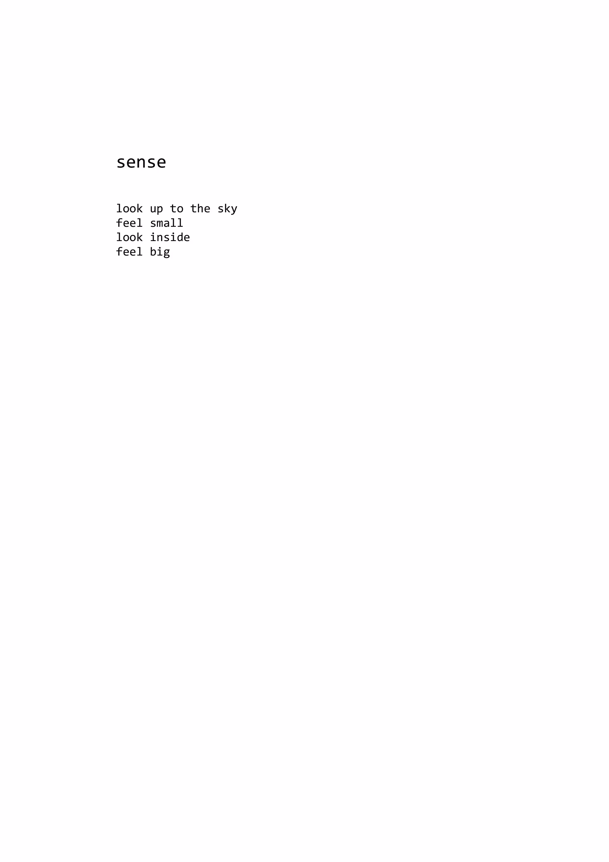 sense