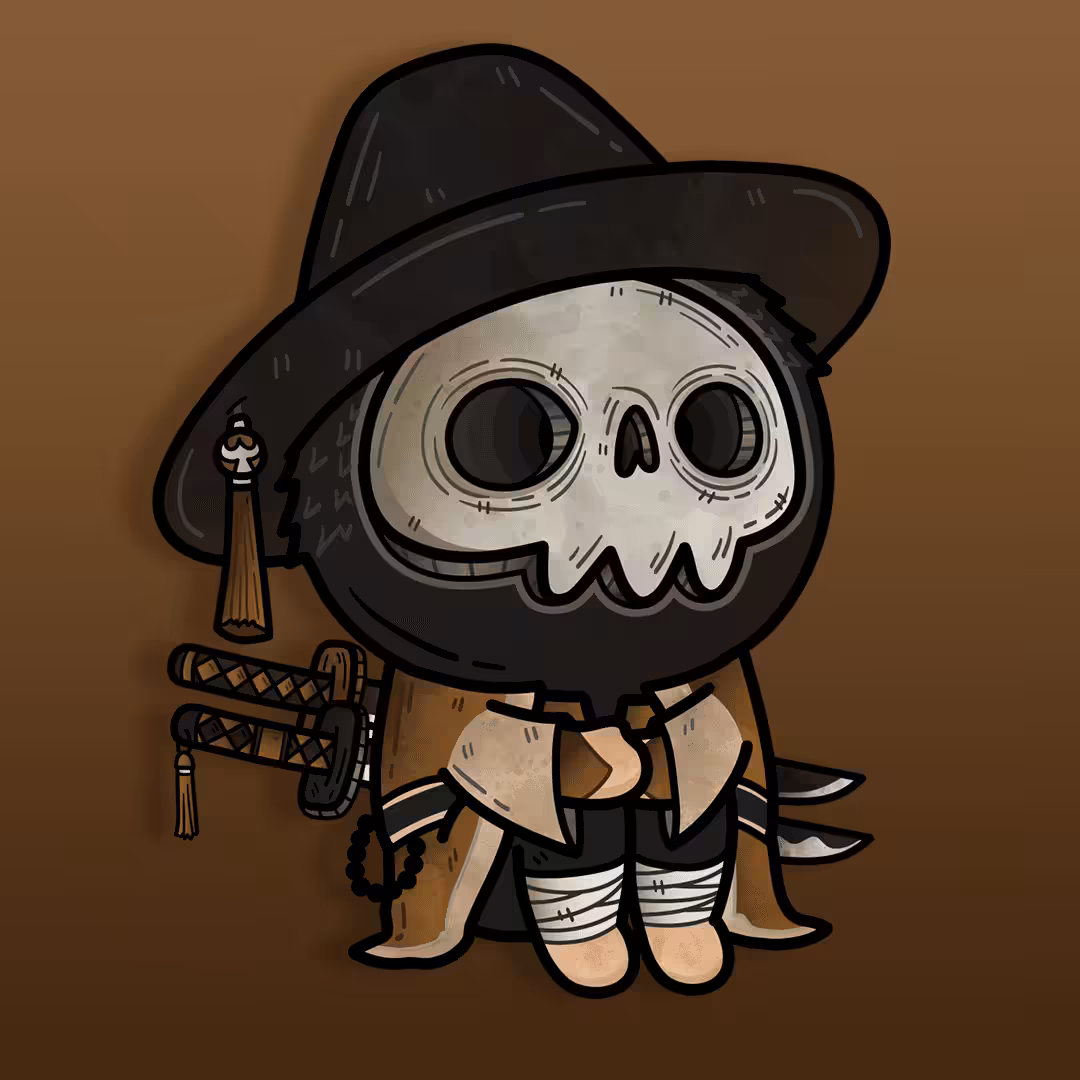 DEATH SKULL MASK CHARACTERS #007