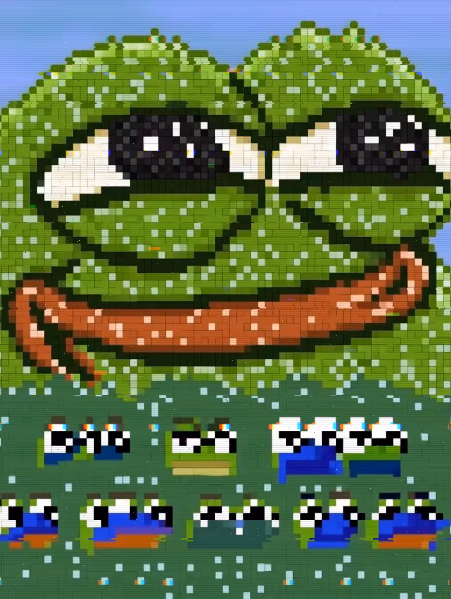 Pixel Pepe: Many Faces, One Smile
