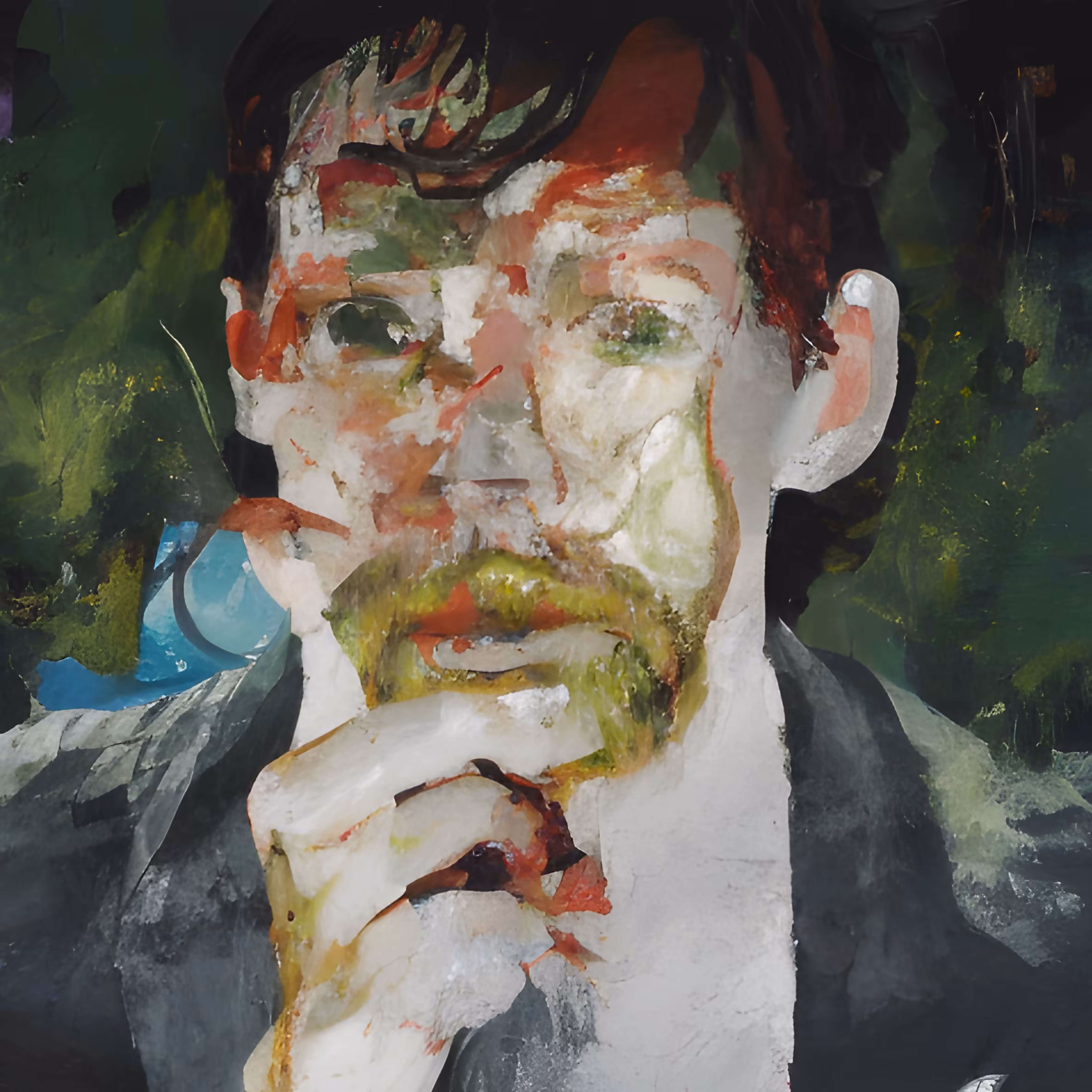 figurative painting: "A random person"