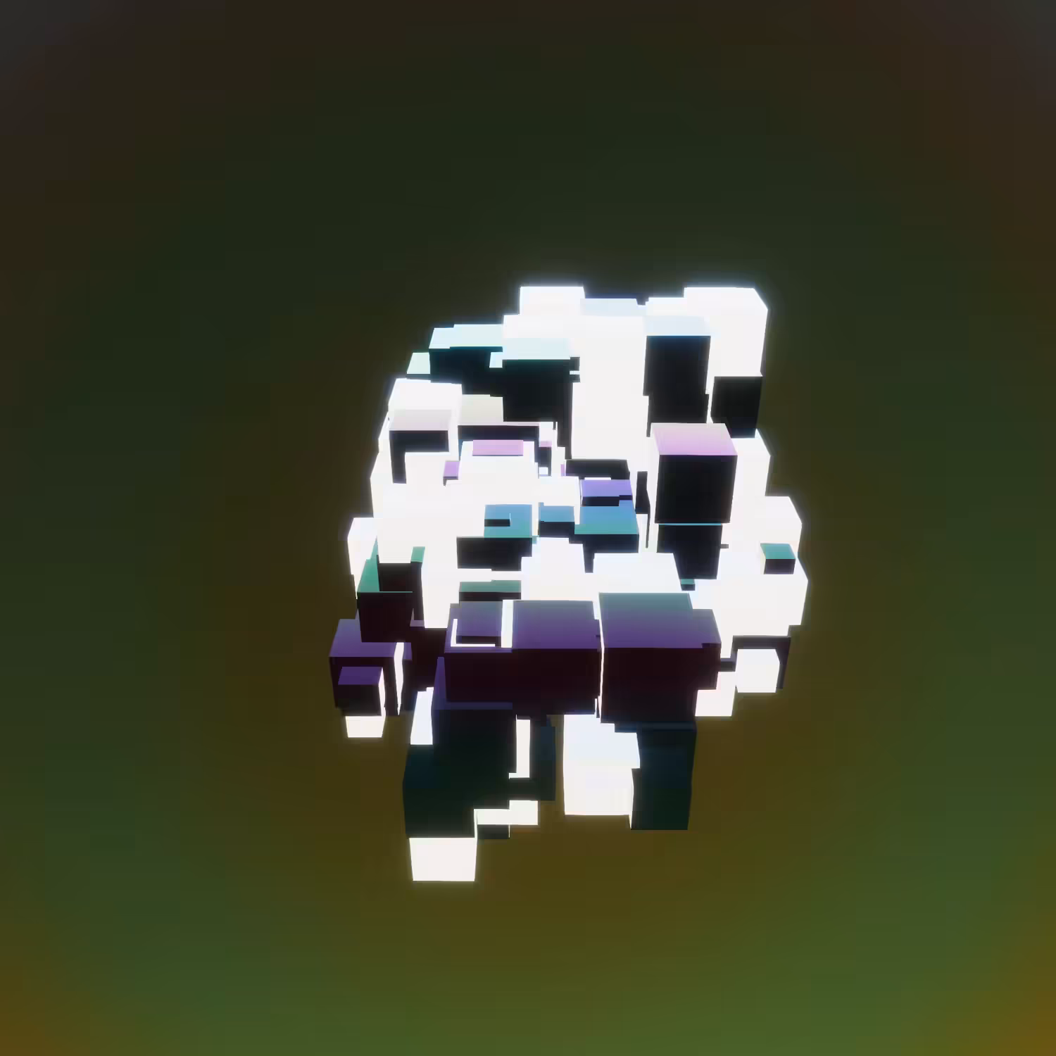 Iridescent Cubes #0013