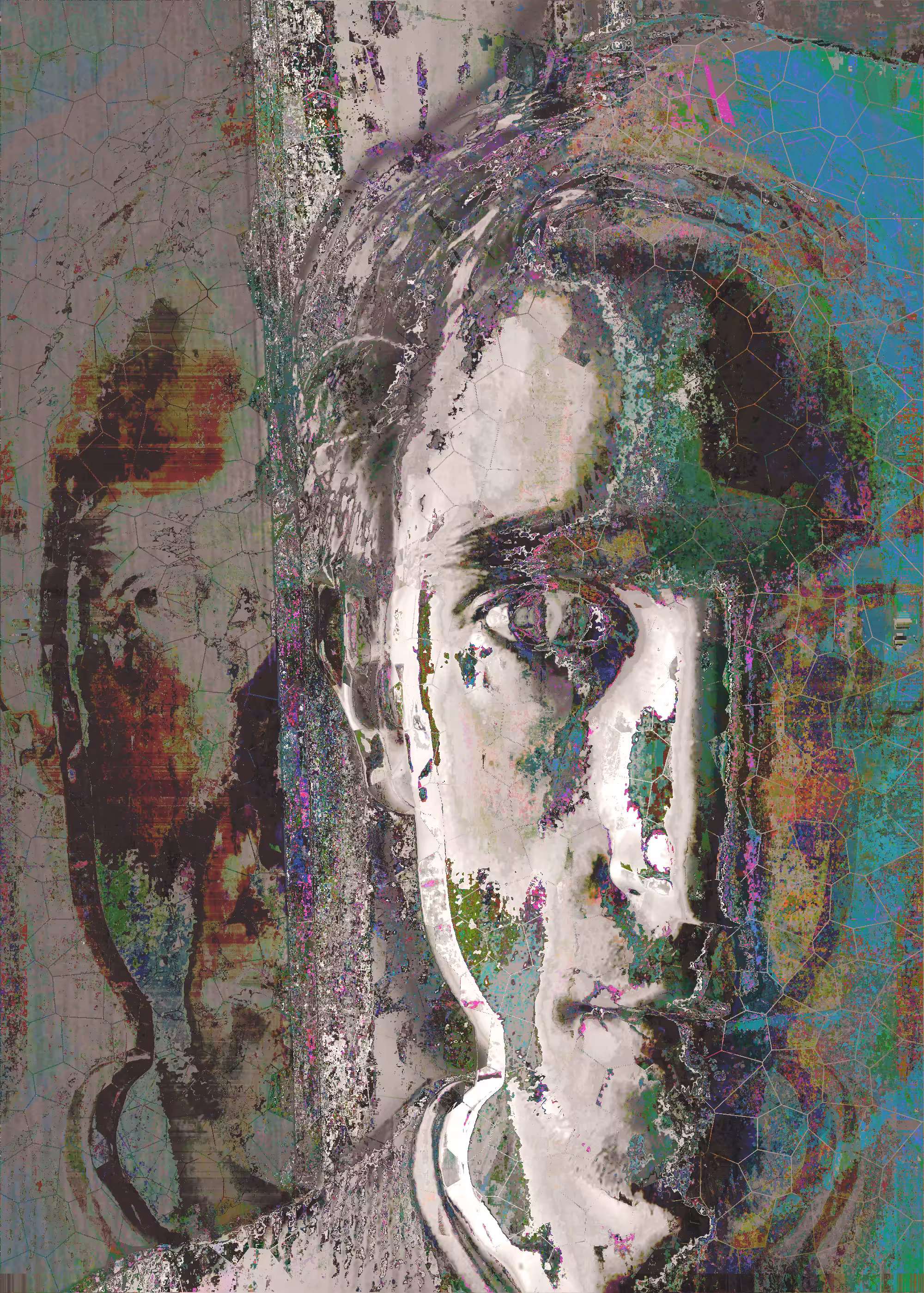 A Portrait of the Artist as a mosaic filter maxi