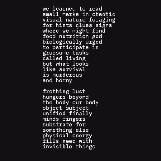 we learned to read 
...