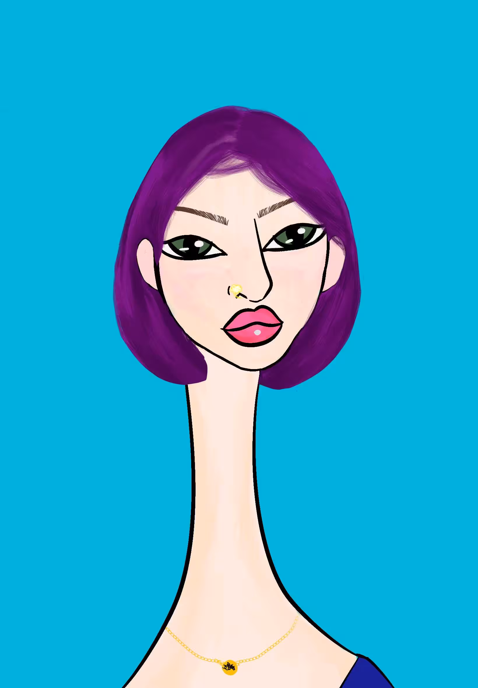 Long Neckie Lady #2185