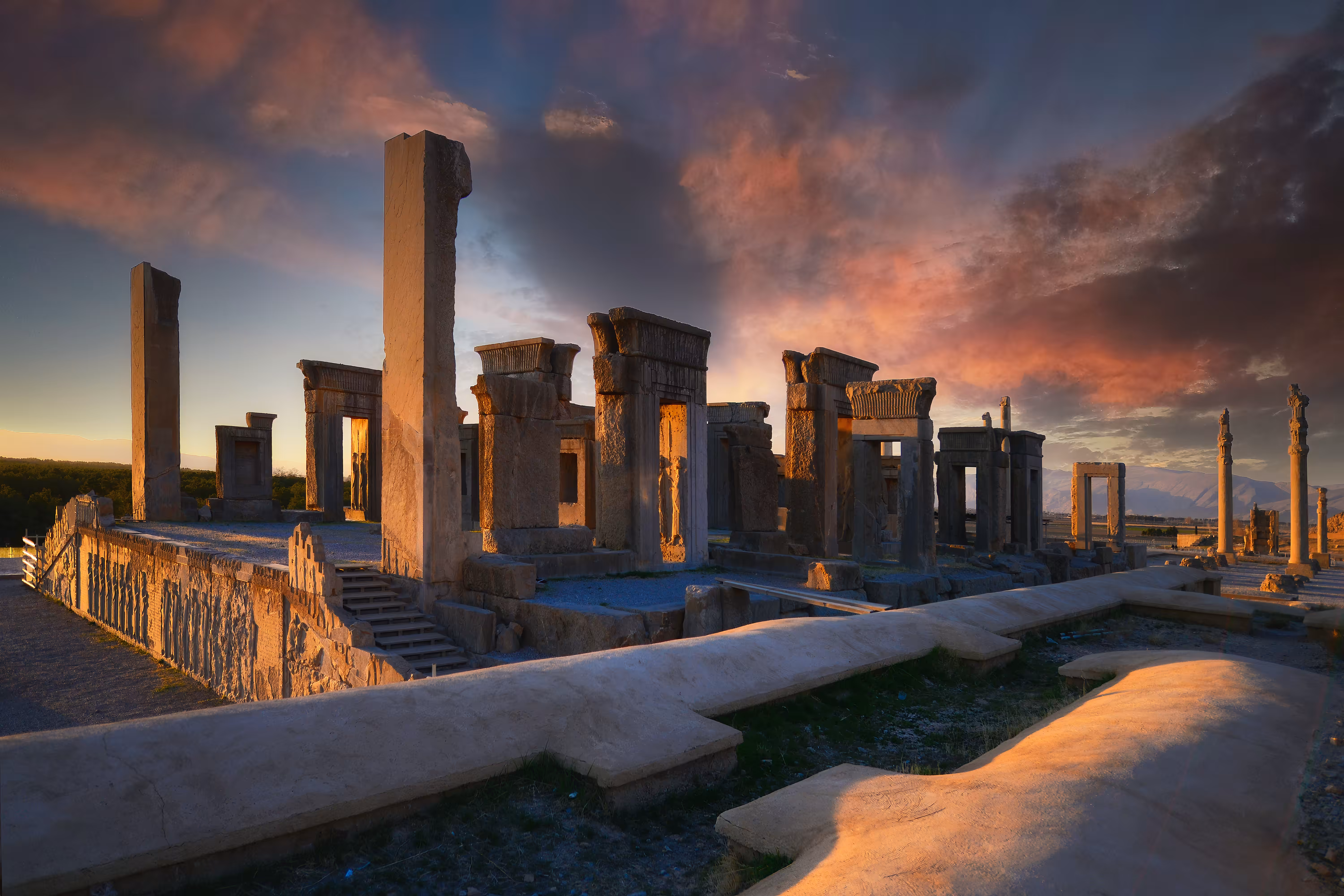 Sunset in Persepolis