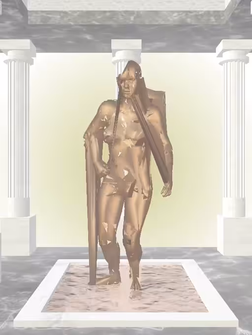 HeavenComputer: The Injured Old Bronze Woman #4984