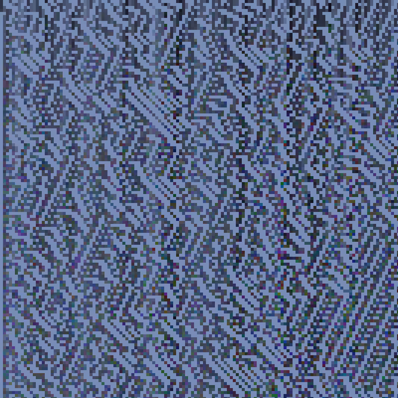 Colored Elementary Cellular Automaton #140
