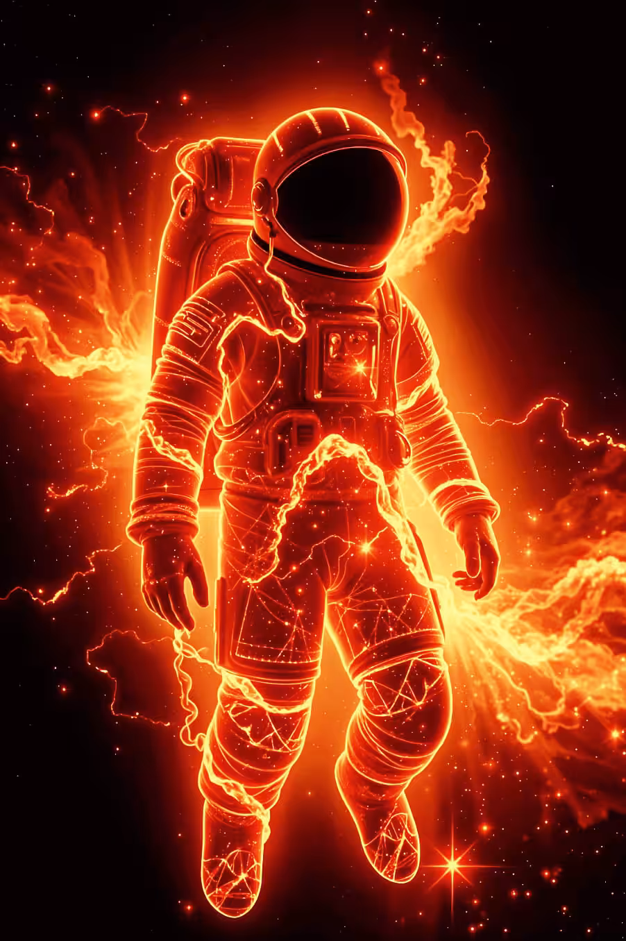 Cosmic Nebula Astronauts #0475