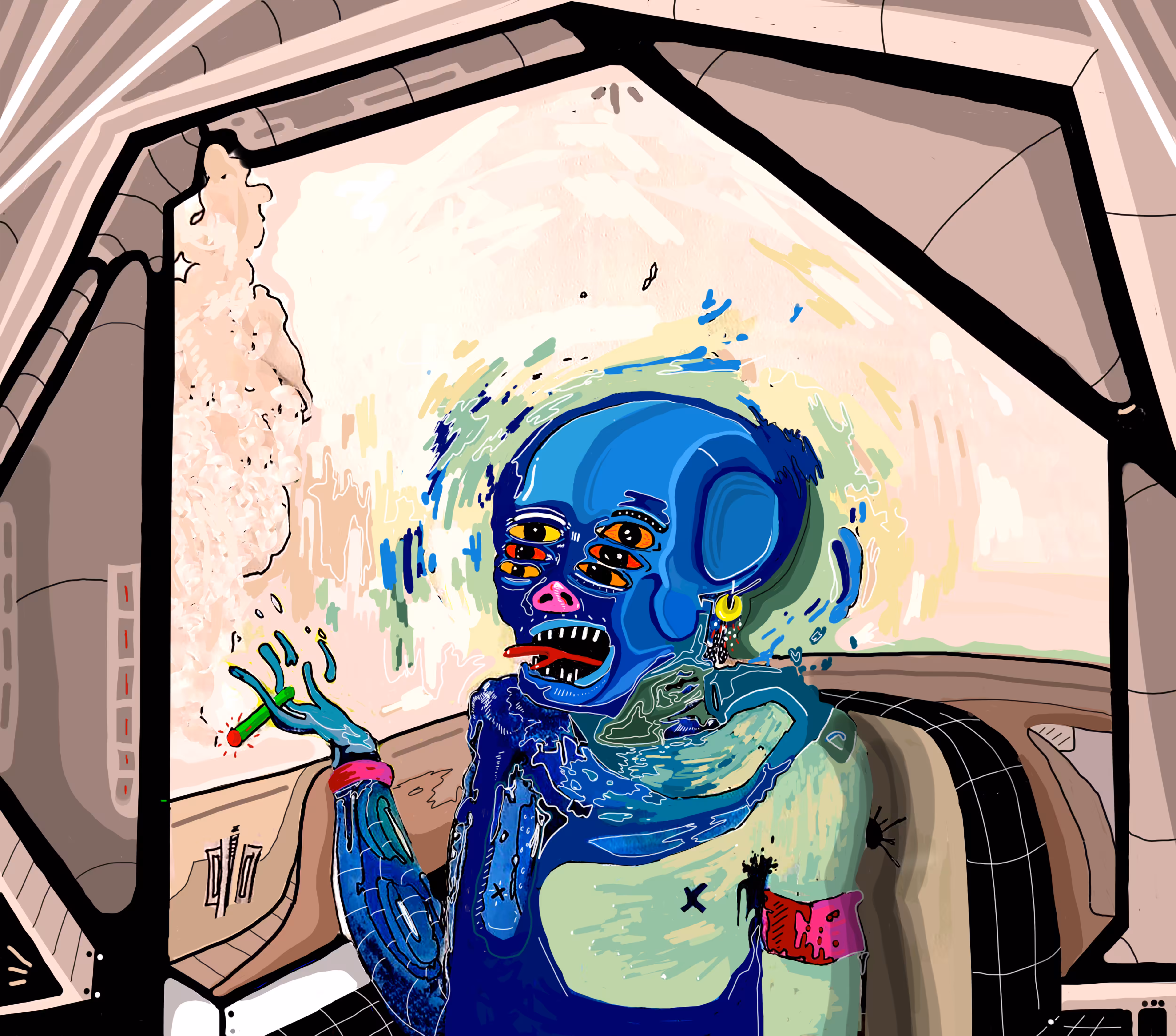 Blue Alien Hot Xob