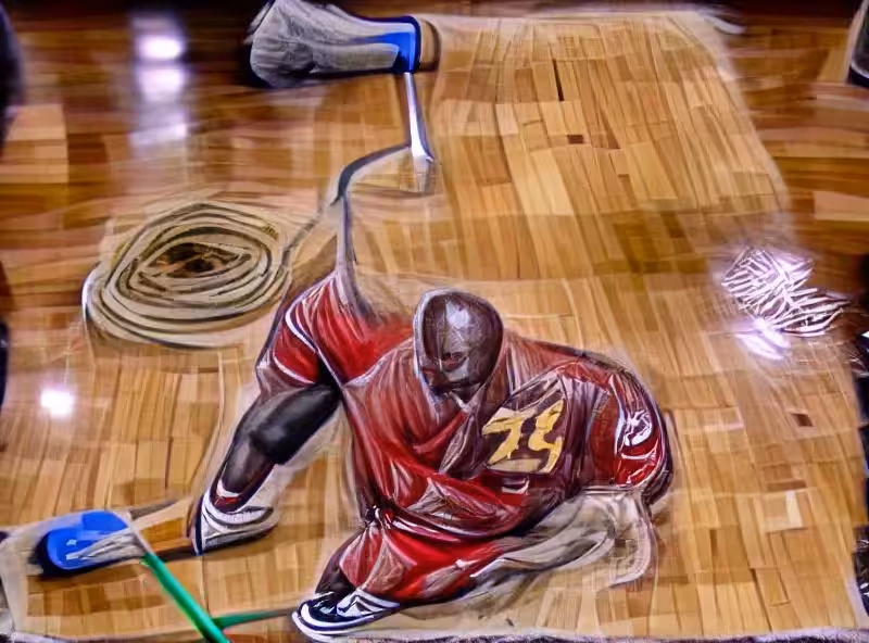 Abraham's First Works: Michael Jordan mop the floor with Lebron James