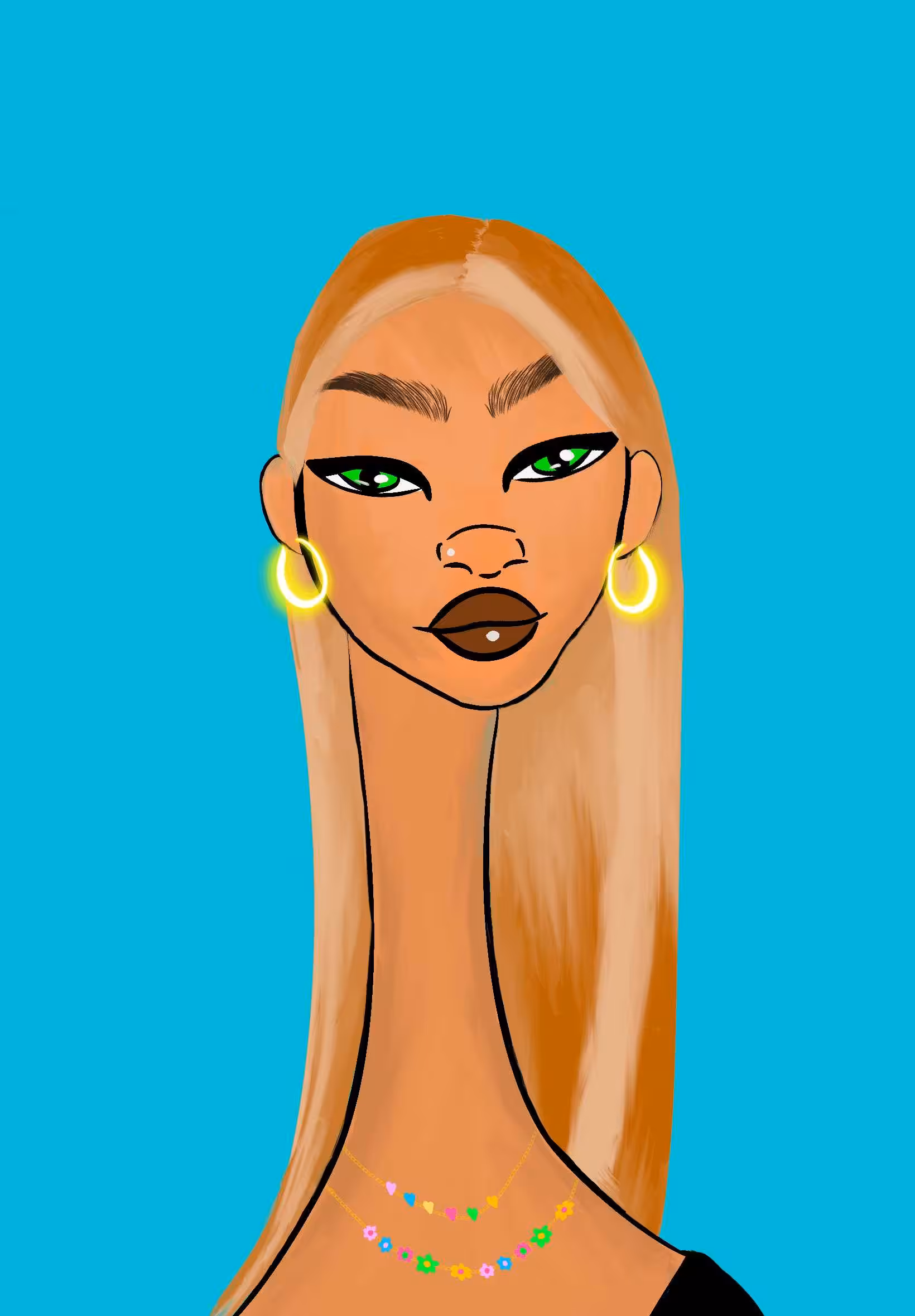 Long Neckie Ladies: Long Neckie Lady #2824