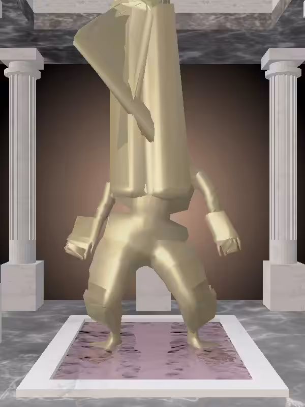 HeavenComputer: The Dancing Faded Gold Woman #6299