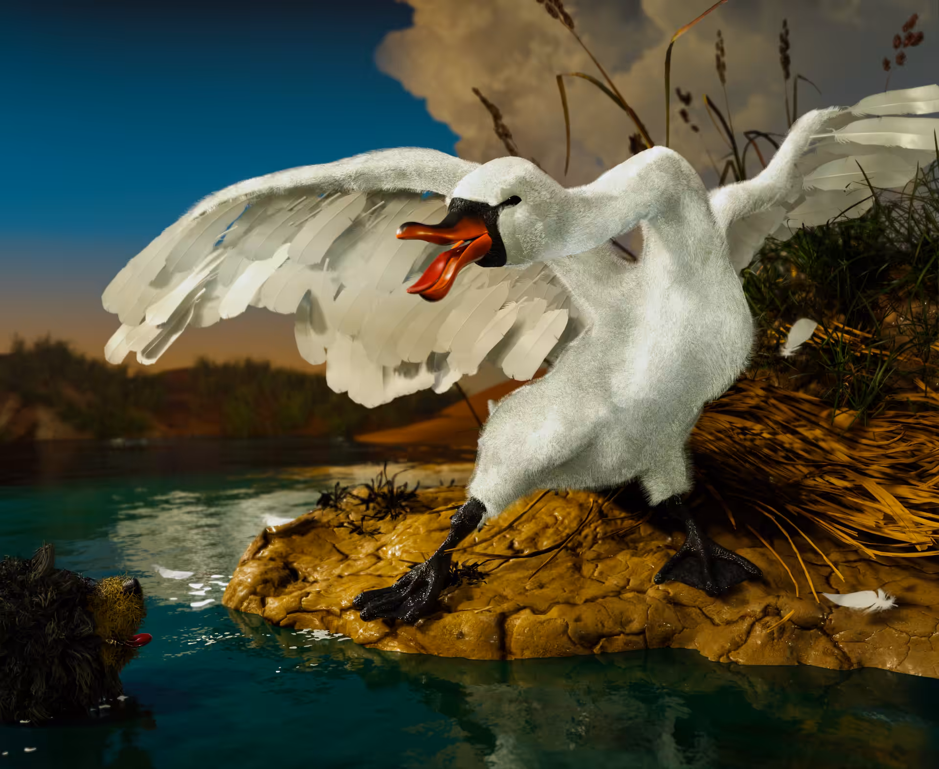 The Exposed Swan 1/3