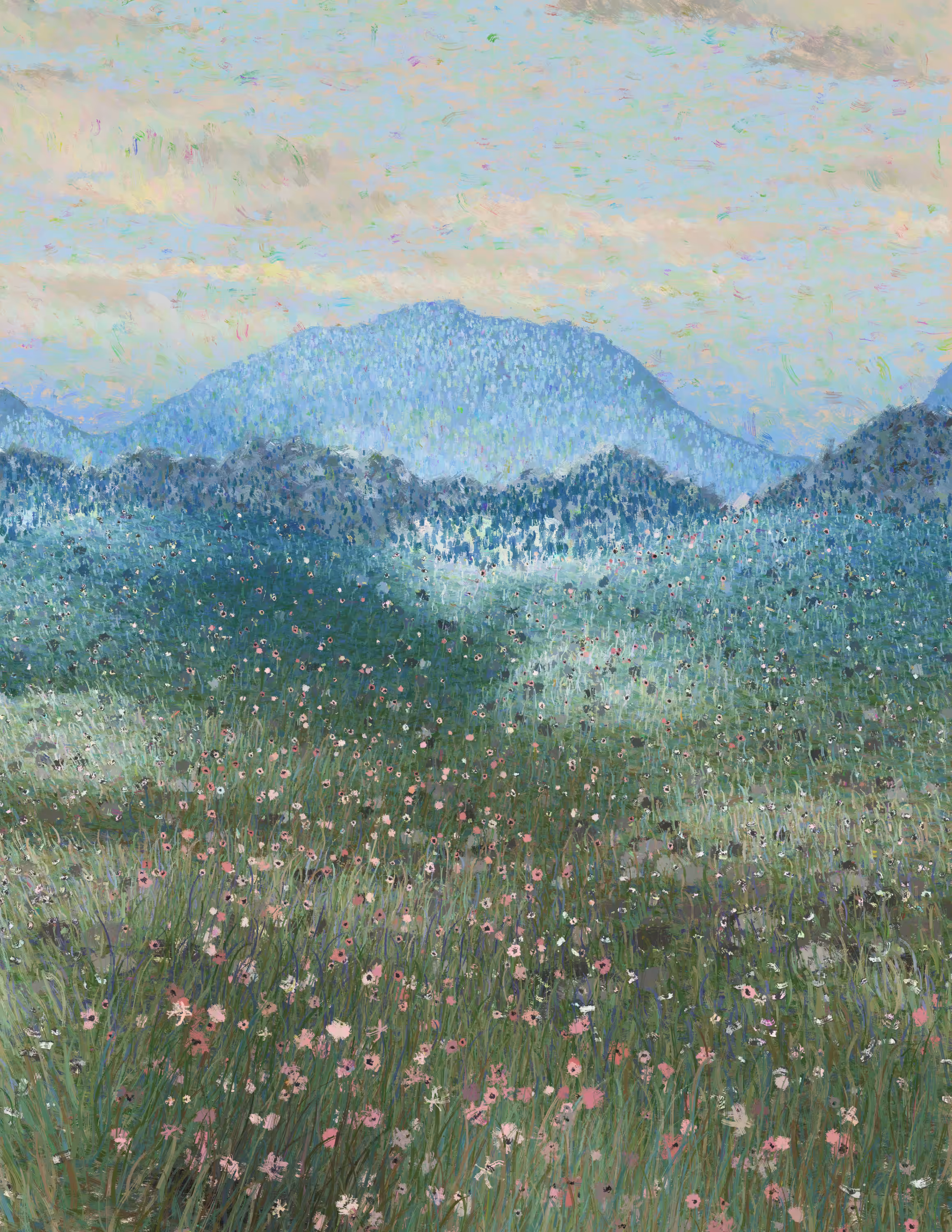 Rodeo posts: Blue View On the Mountain