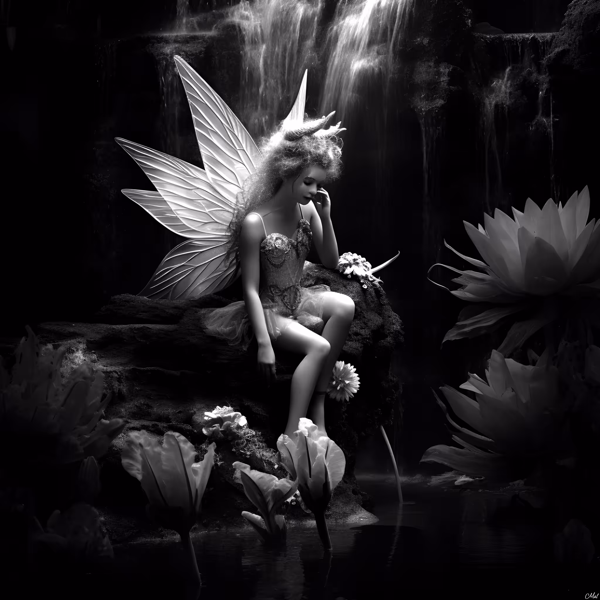 B&W Fairy #2