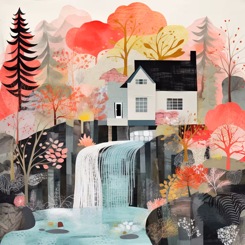 Paper Dreams: Waterfall house #2