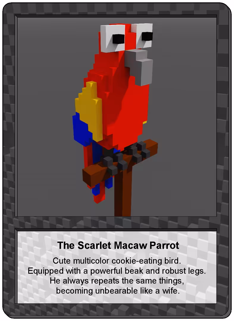 The Scarlet Macaw Parrot