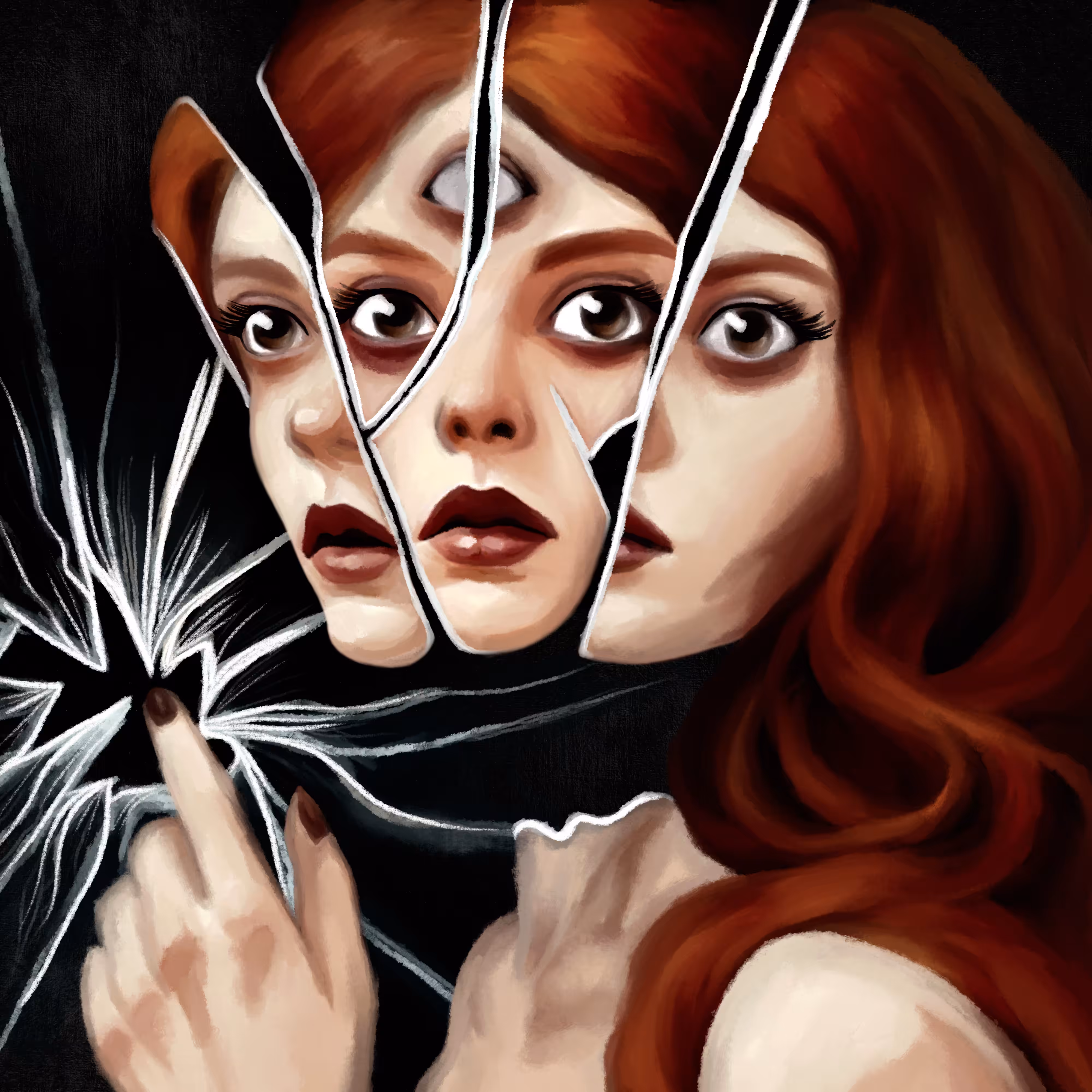 I broke a mirror, now mirror breaks me