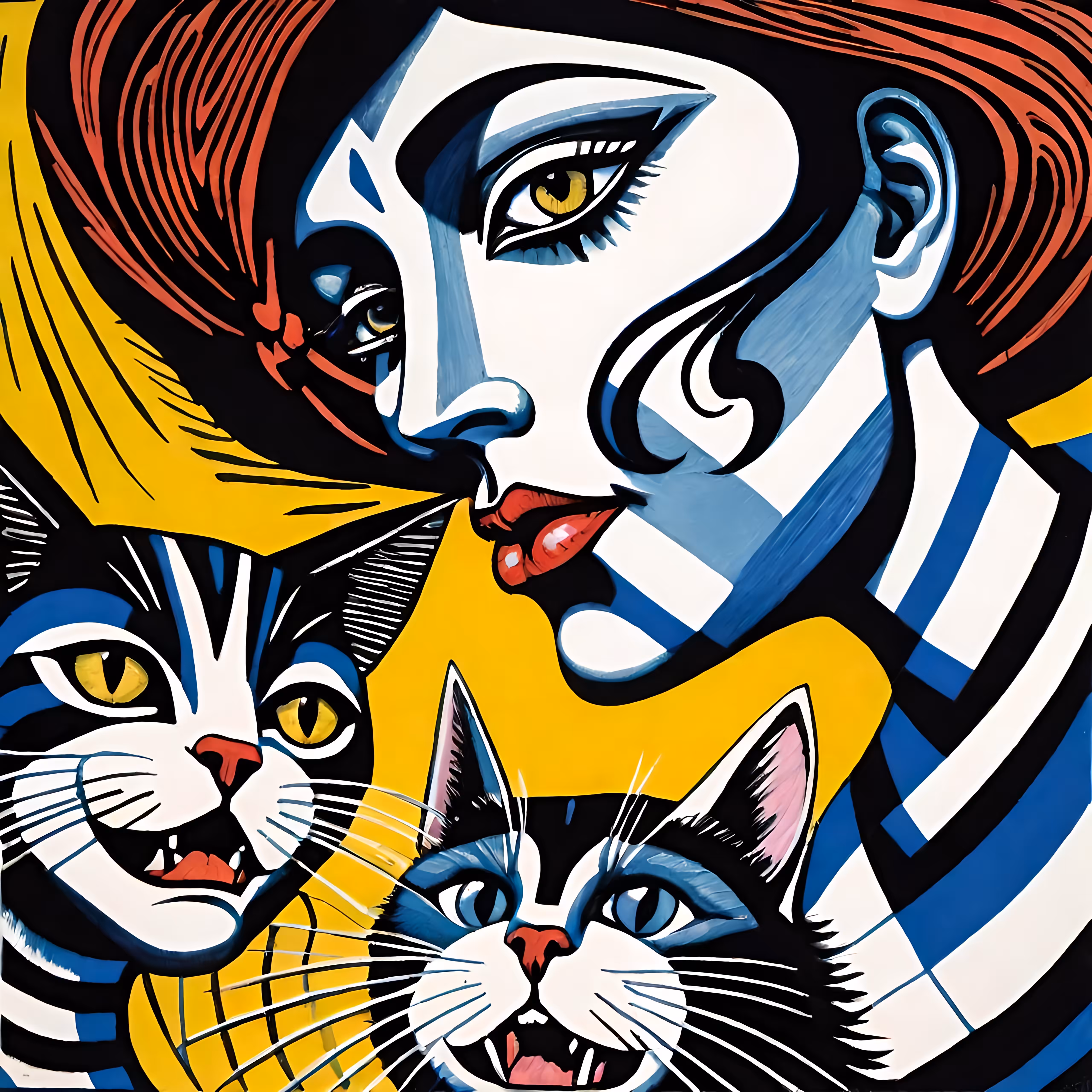 POP TO EXPRESSIONISM: Cat Lady #001