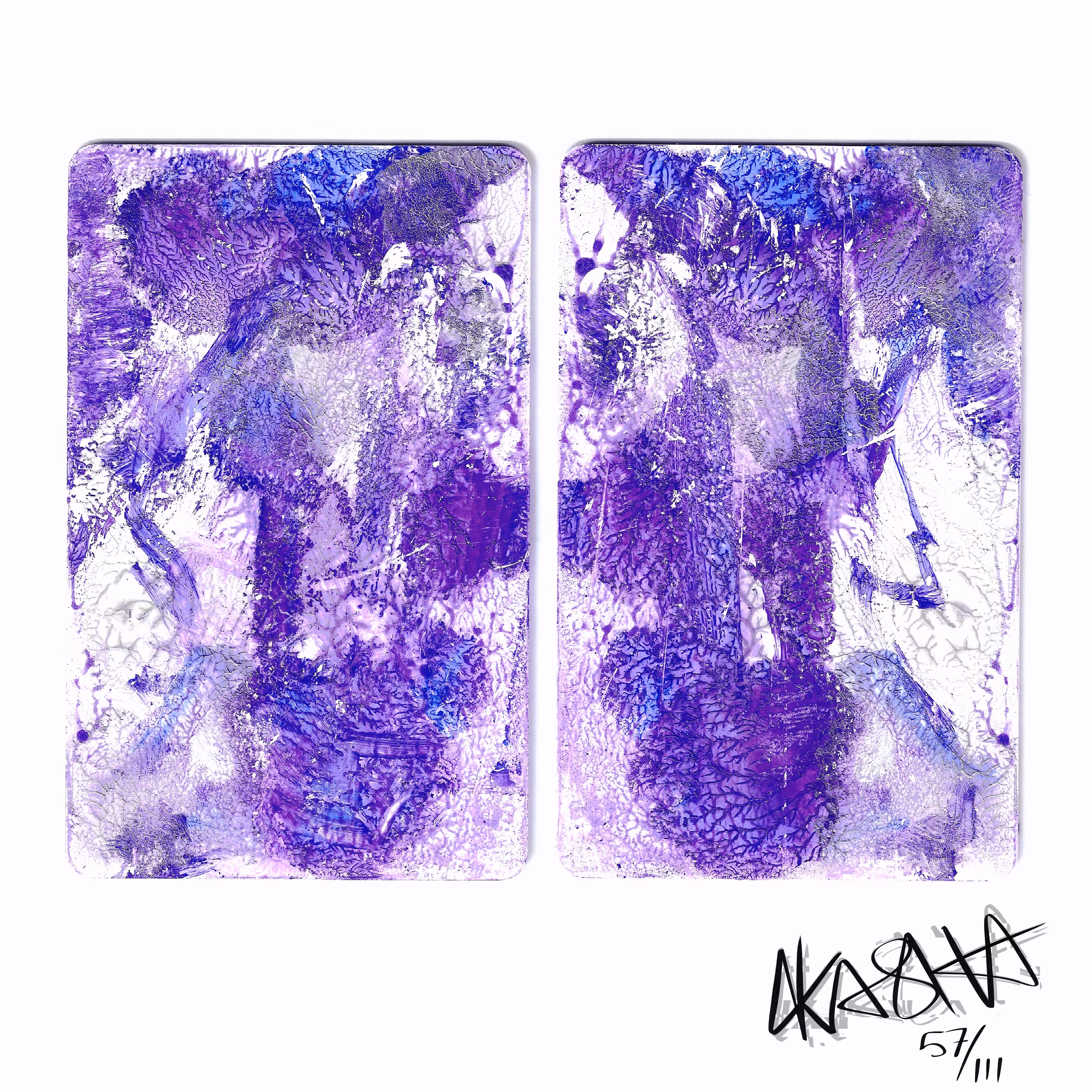 Micro Diptych: Violet Regret