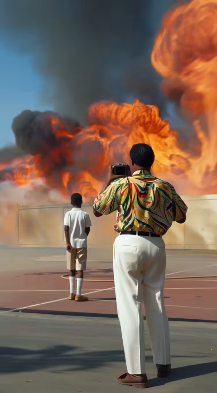 A burning world