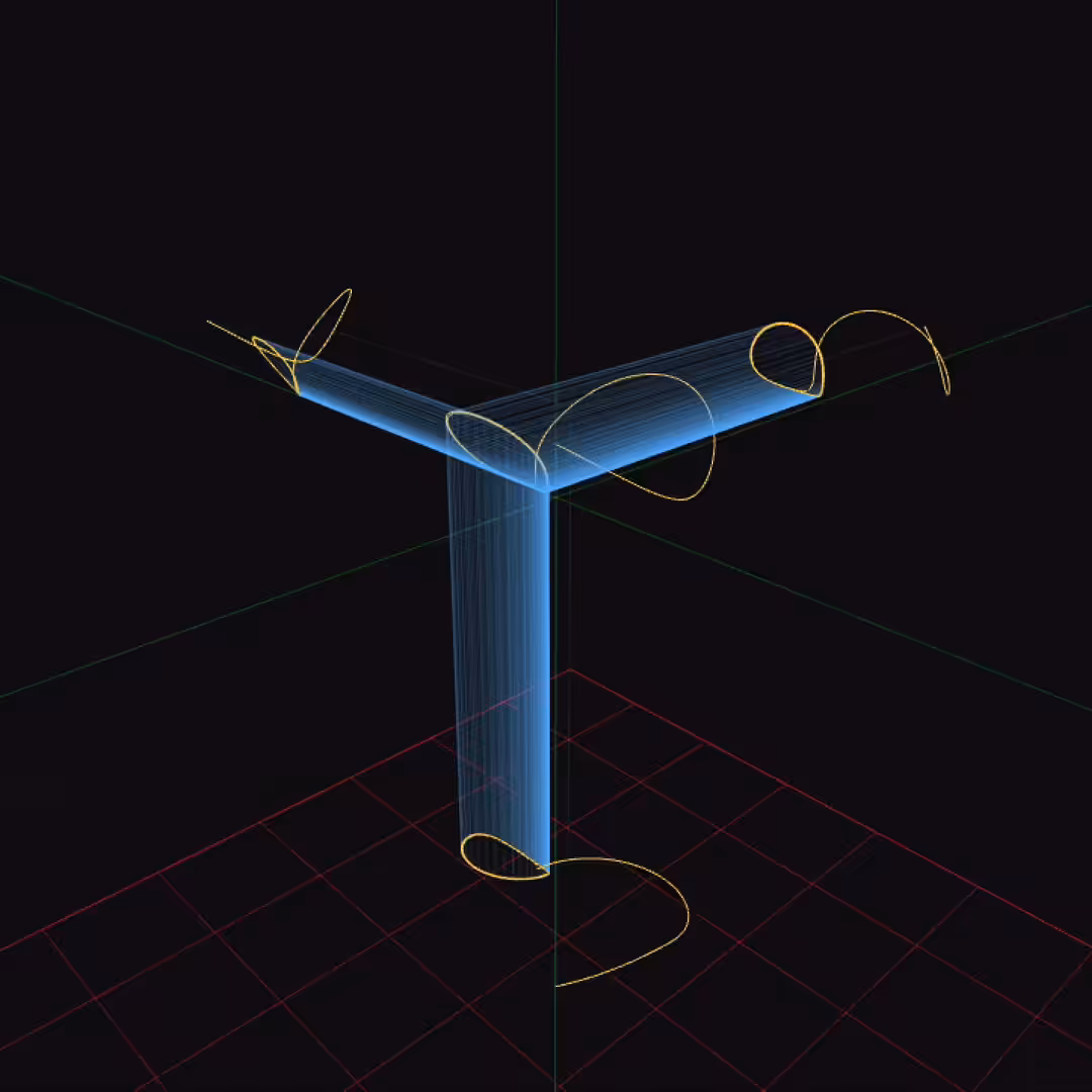 FourWing chaos visualization and noise music