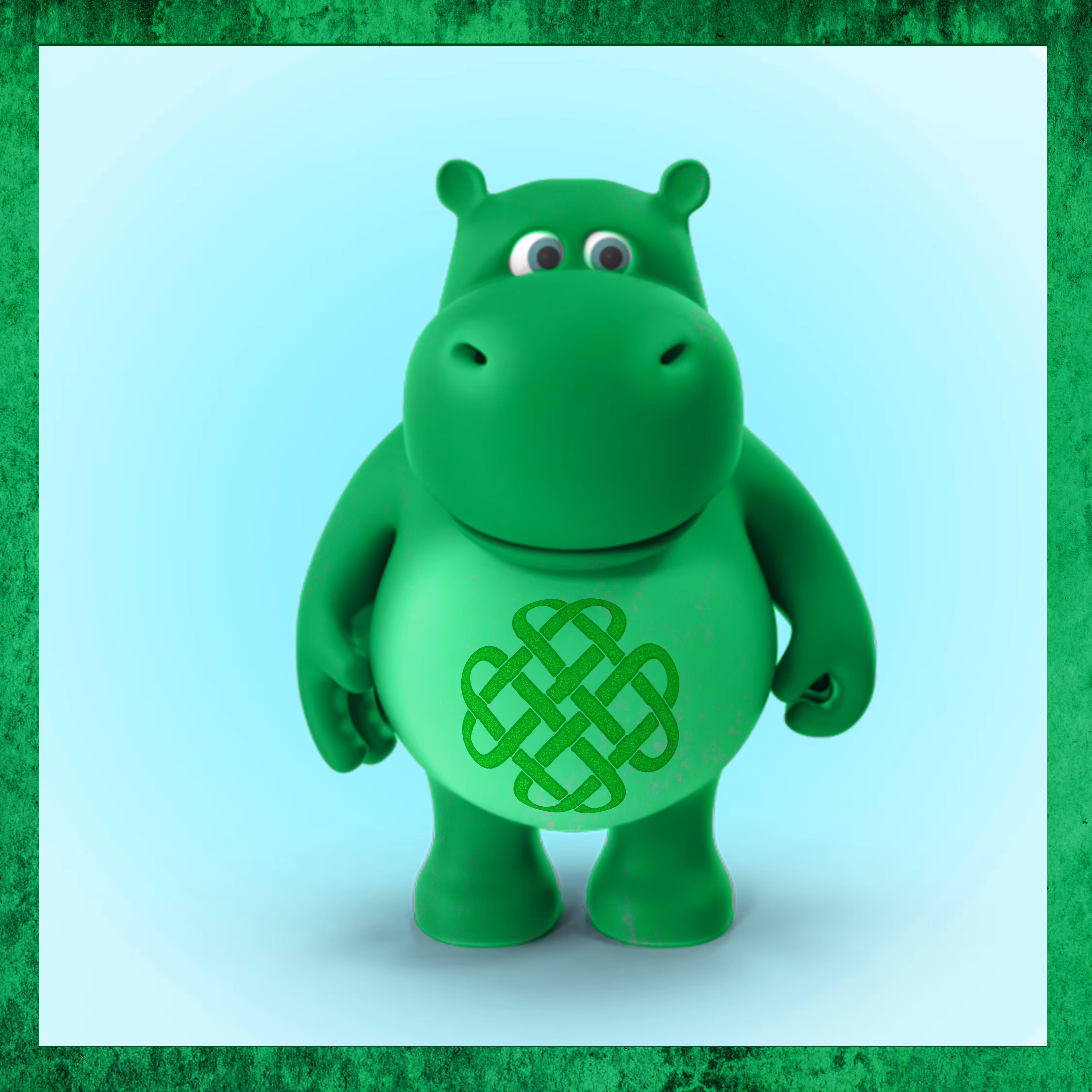 Irish Knot Hippo - 003