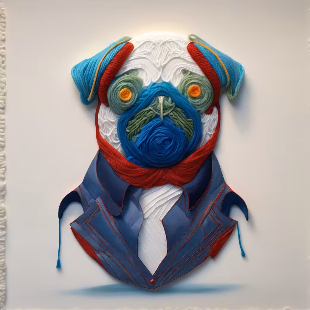 Alter-modern Surrealistic Pugs
