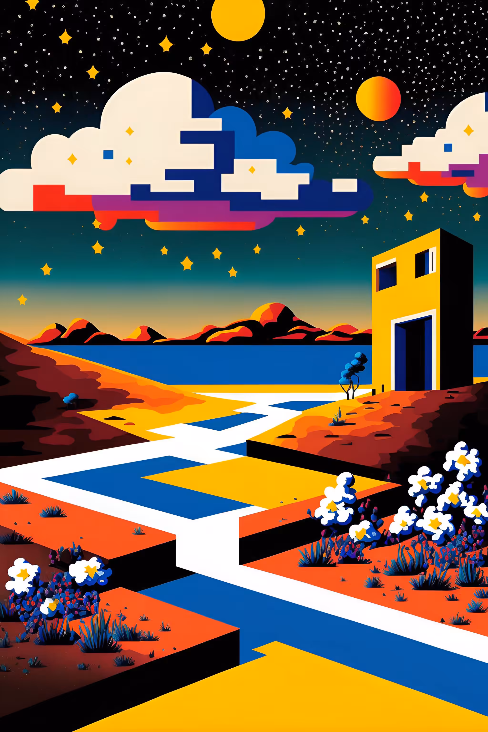 hilbert's flowerbeds