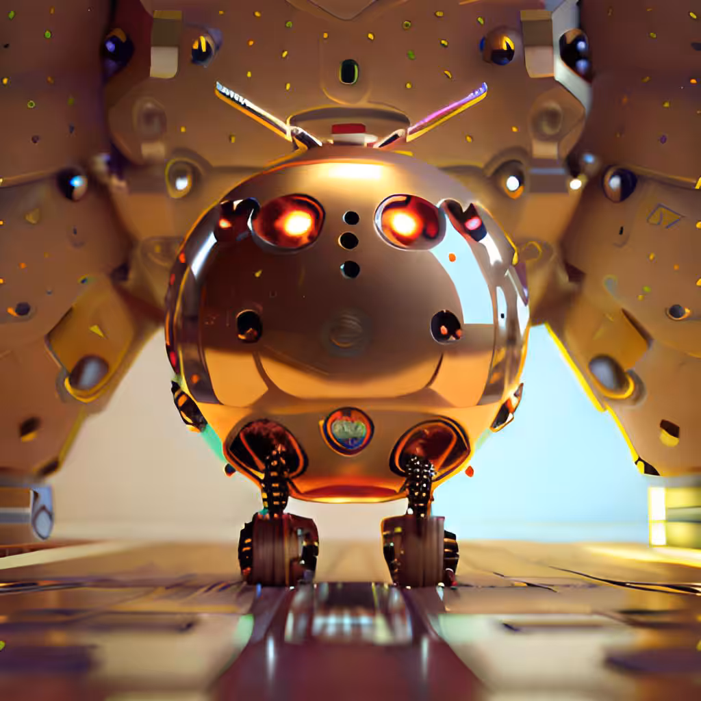 Golden Robotic Apples #24