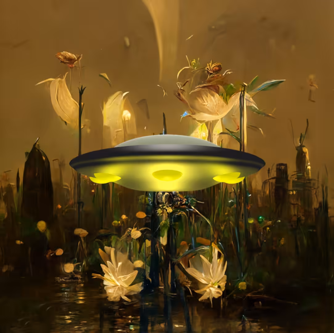 Spaceship in the Garden