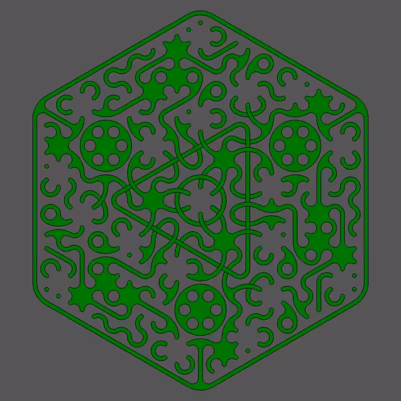 Threefold Symmetry - Dark Variations #68