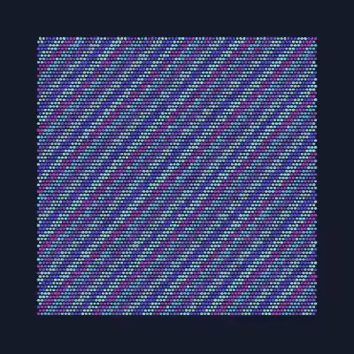Falling Mesh Paintings #15