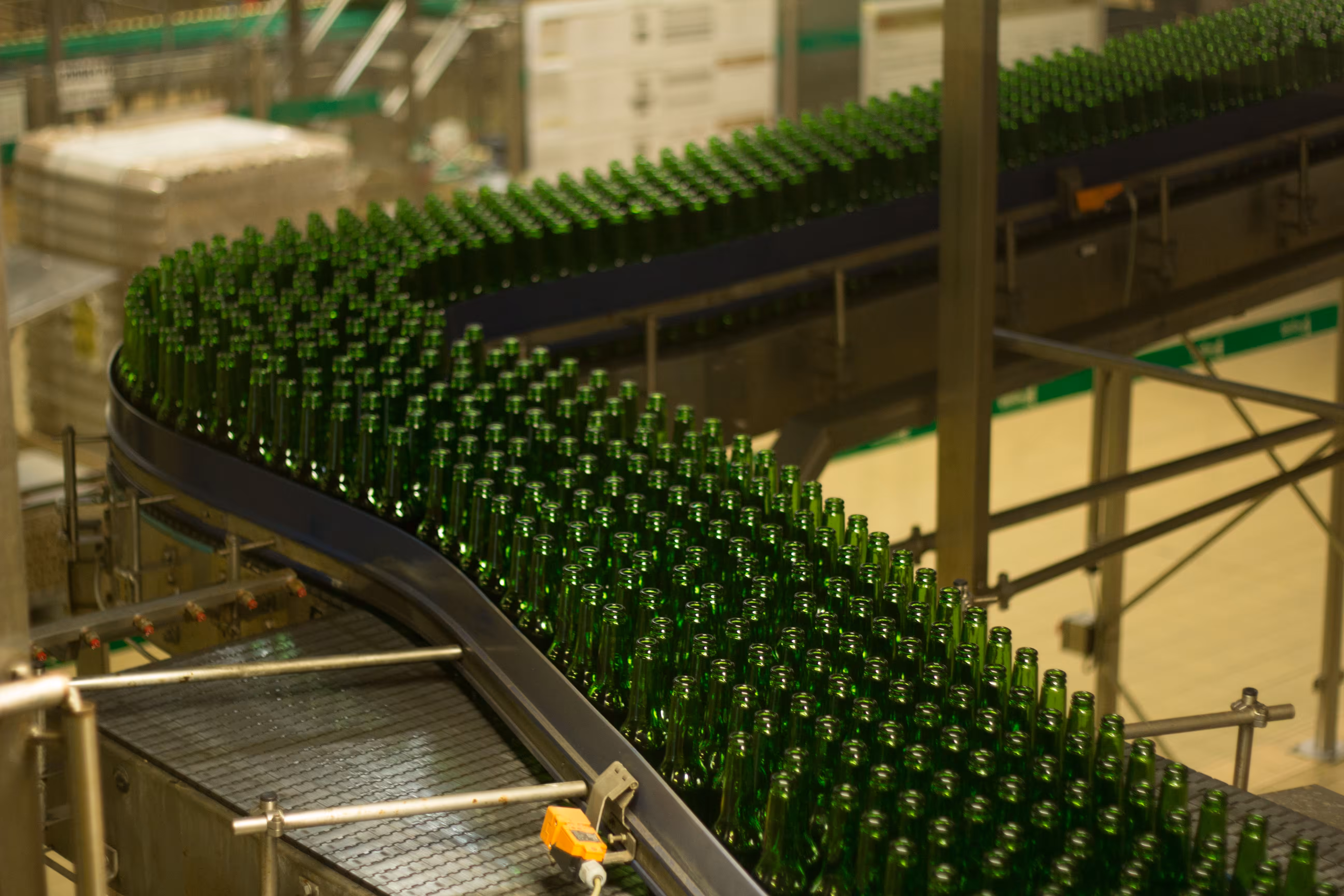 bottling line at pilsner urquell