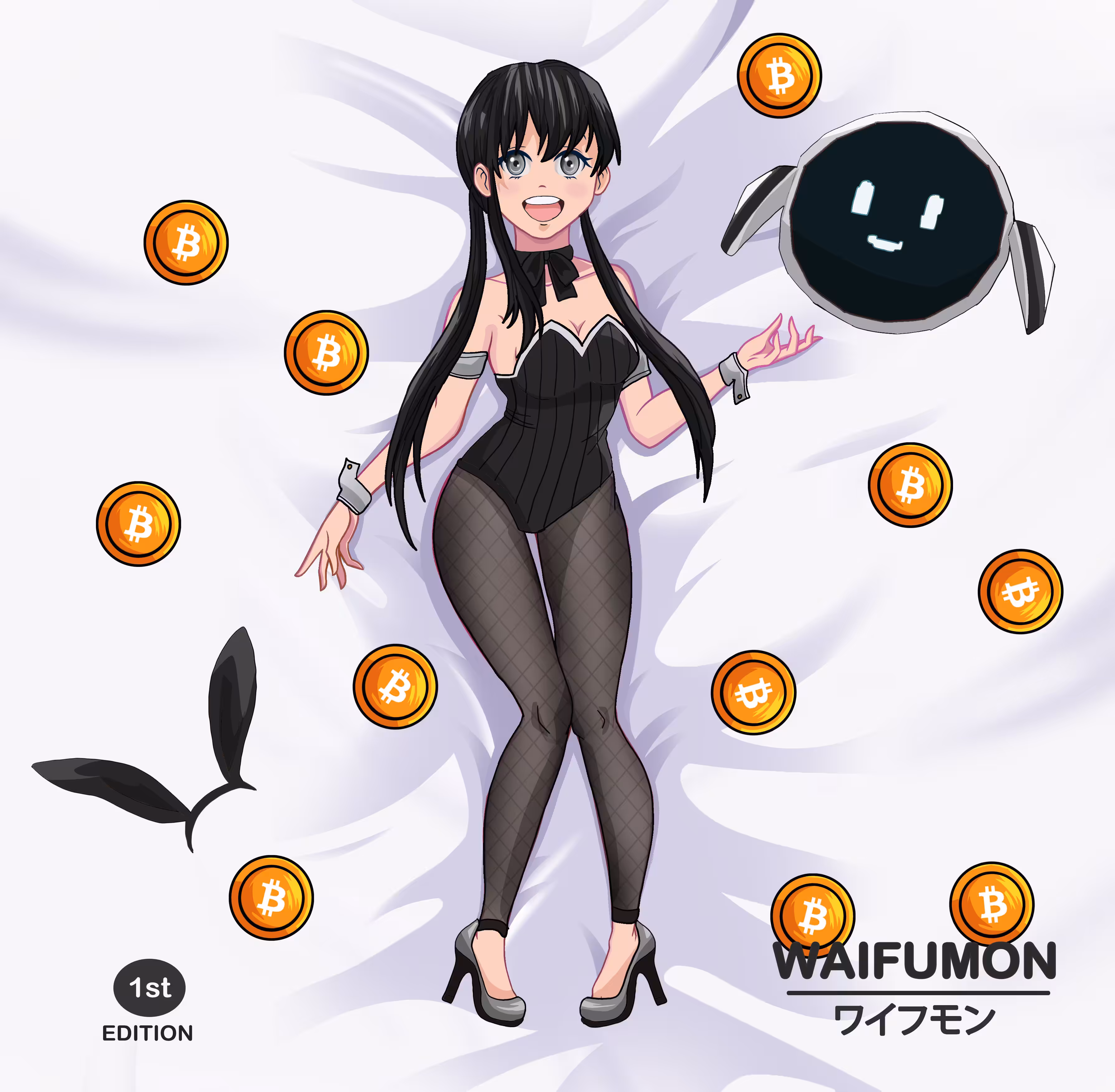 Bitcoin - Waifumon NFT - First Edition - ワイフモン