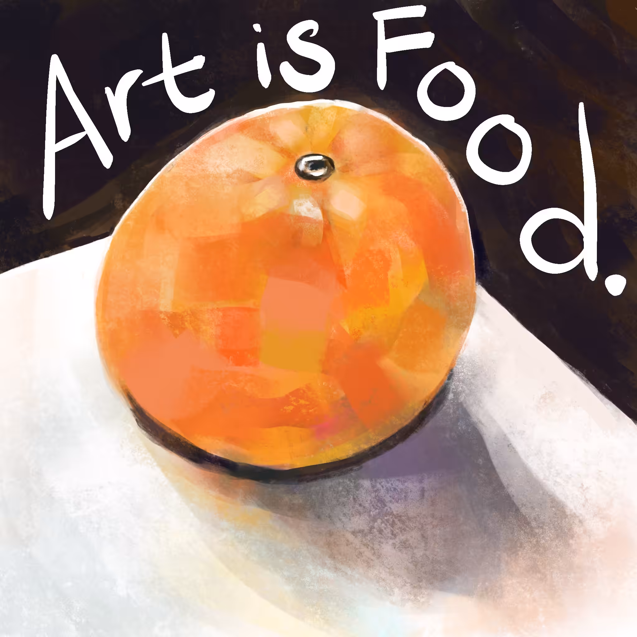 art is food digital orange