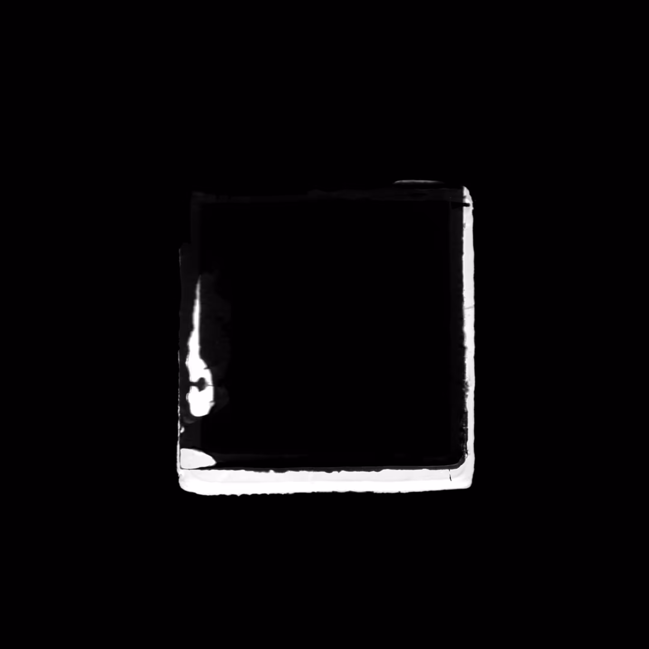 Black on White Square 08